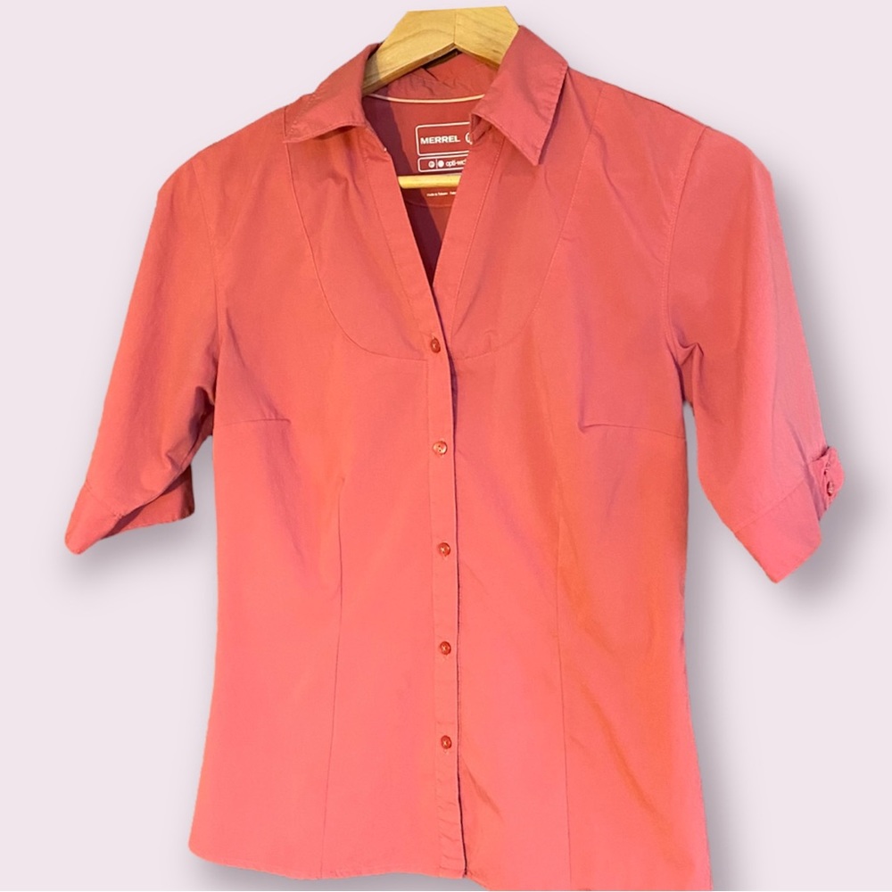 Merrell RUST Short Sleeved Shirt, S. Fall Sale